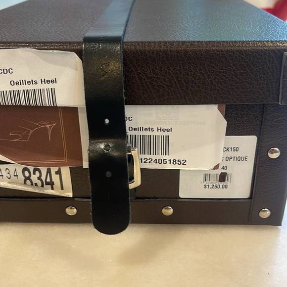 NIB ALAIA GROMMET LEATHER MULES 3” HEEL. 40/9 - Picture 9 of 9